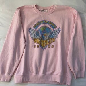 Pacsun Van Halen Pink Van Halen Graphic Crewneck